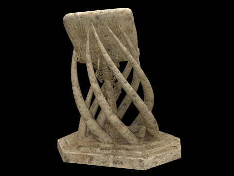 Tentacles Skeleton Desk 3D 模型