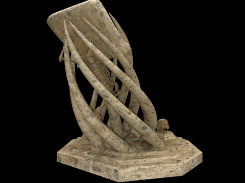 Tentacles Skeleton Desk 3D 模型