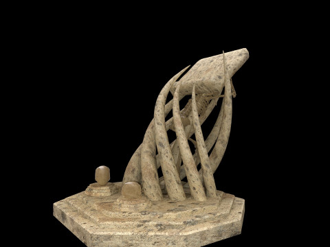 Tentacles Skeleton Desk 3D 模型