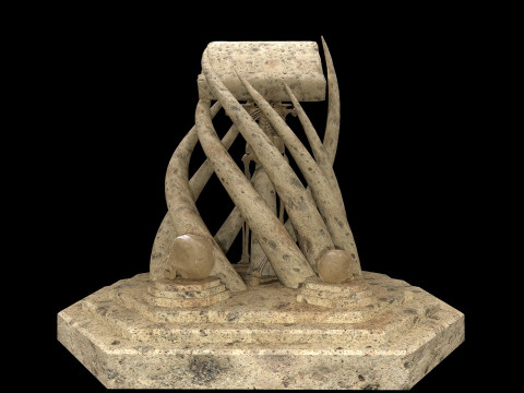 Tentacles Skeleton Desk 3D 模型