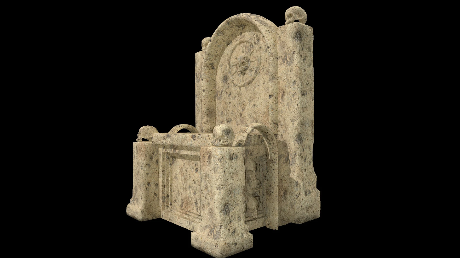 Throne 3D Model .c4d .max .obj .3ds .fbx .stl .blend 