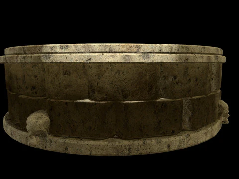 Well Stone Medieval 3D Model