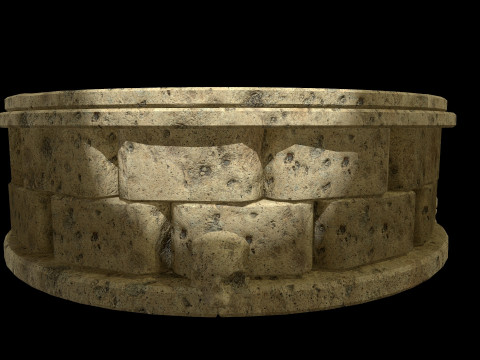 Well Stone Medieval 3D Modell