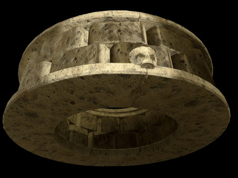 Well Stone Medieval 3D Modell