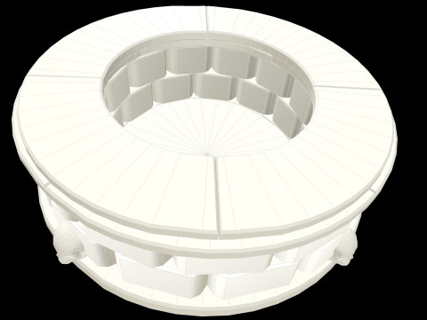 Well Stone Medieval 3D Modell