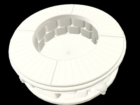 Well Stone Medieval 3D Modell