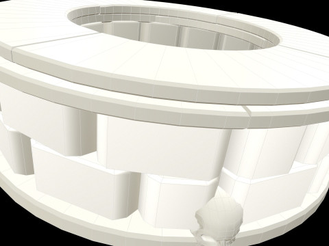Well Stone Medieval 3D Modell