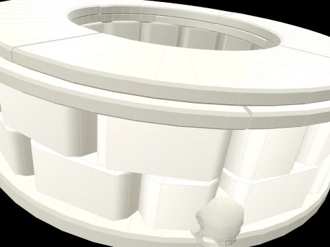 Well Stone Medieval 3D Model