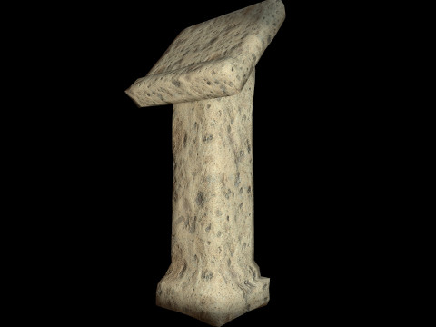 Writing Desk Medieval 3D 모델