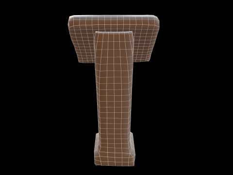 Writing Desk Medieval 3D 모델