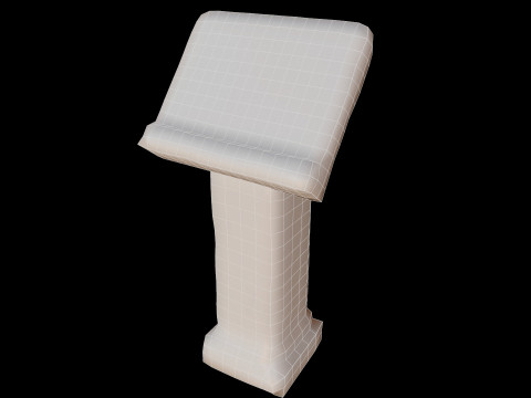 Writing Desk Medieval 3D 모델