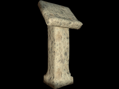 Writing Desk Medieval 3D 모델