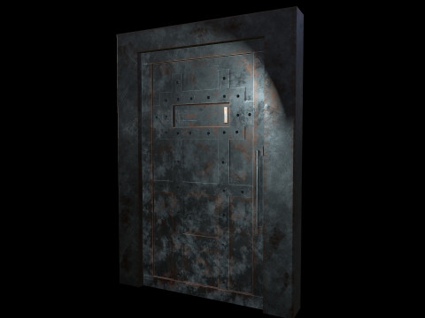 DoorMetalRust 3D Model