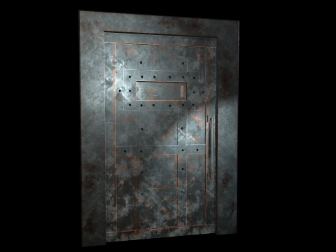 DoorMetalRust 3D Model