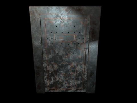 DoorMetalRust 3D Model