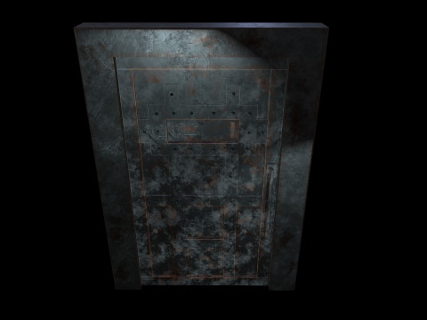 DoorMetalRust 3D Model