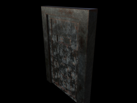 DoorMetalRust 3D Model