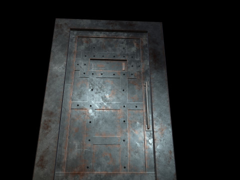DoorMetalRust 3D Model