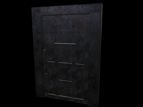 DoorMetalRust 3D Model