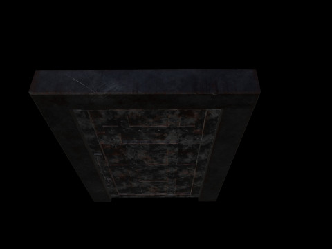 DoorMetalRust 3D Model