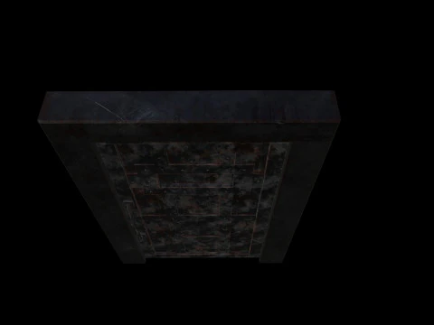 DoorMetalRust 3D Model
