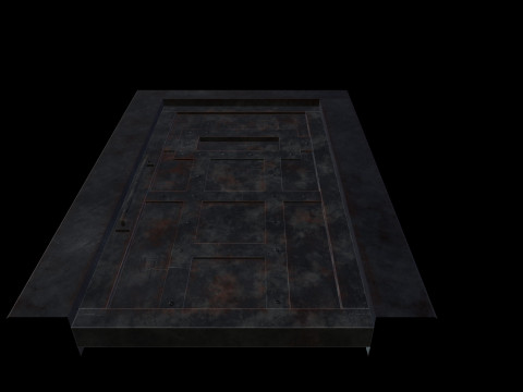 DoorMetalRust 3D Model