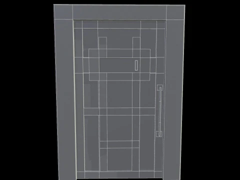 DoorMetalRust 3D Model
