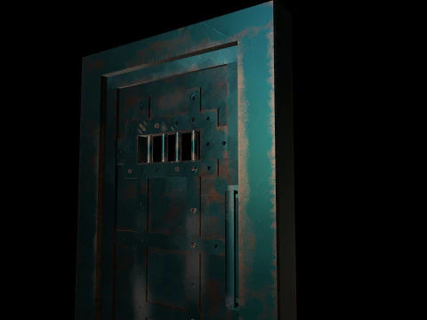 DoorMetalRustV2 3D Model