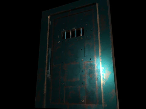 DoorMetalRustV2 3D Model