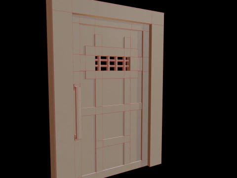 DoorMetalRustV3 3D Model