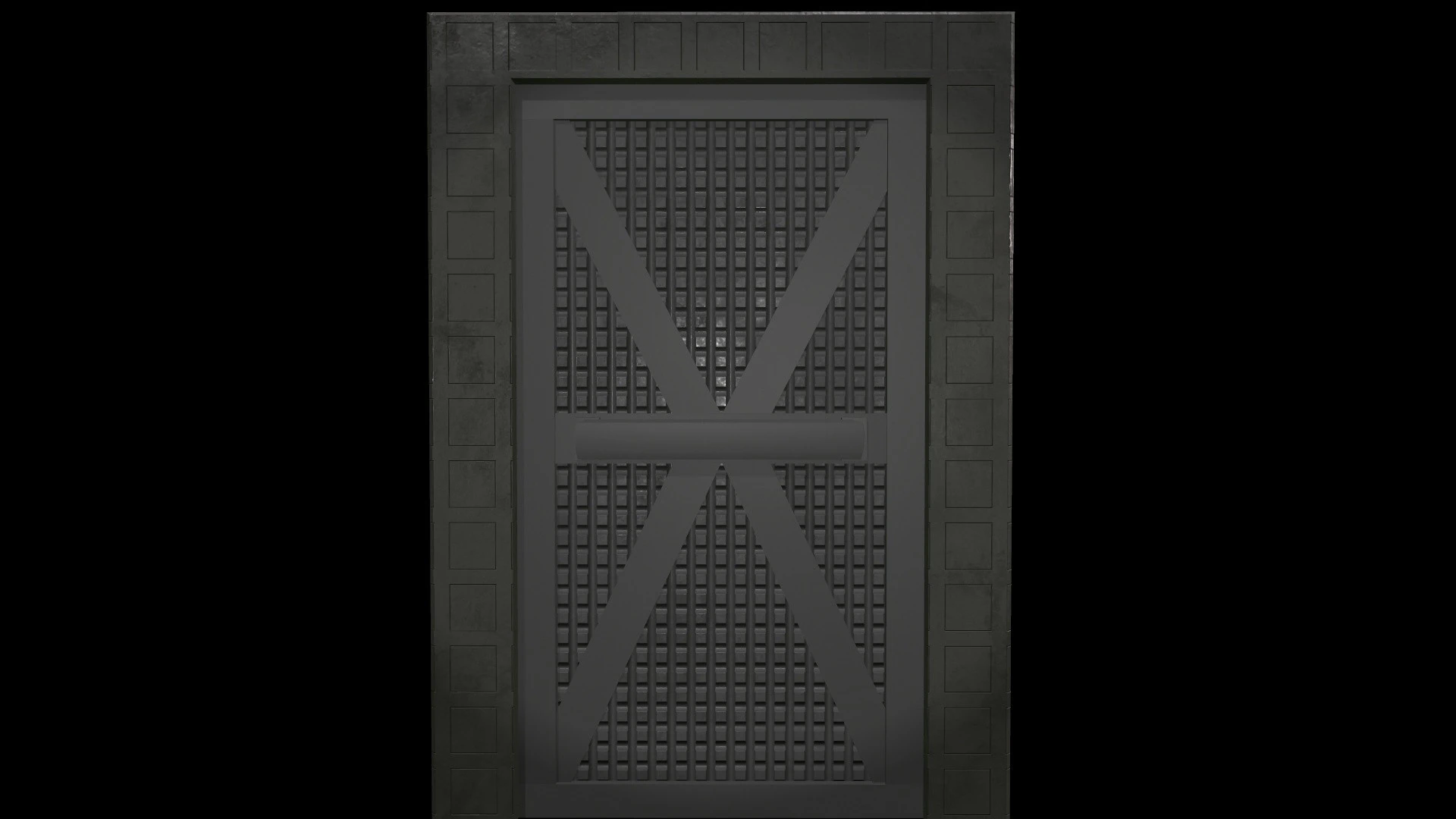 DoorMetalRustV5 3D Model .c4d .max .obj .3ds .fbx .stl .blend