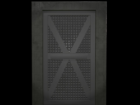 ドア金属錆V5 3Dモデル