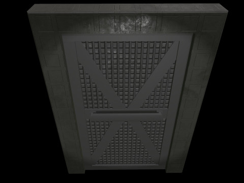 DoorMetalRustV5 3D Model