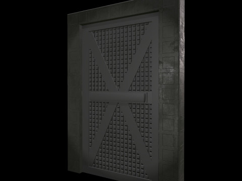 DoorMetalRustV5 3D Model