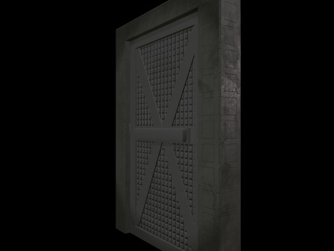 DoorMetalRustV5 3D Model