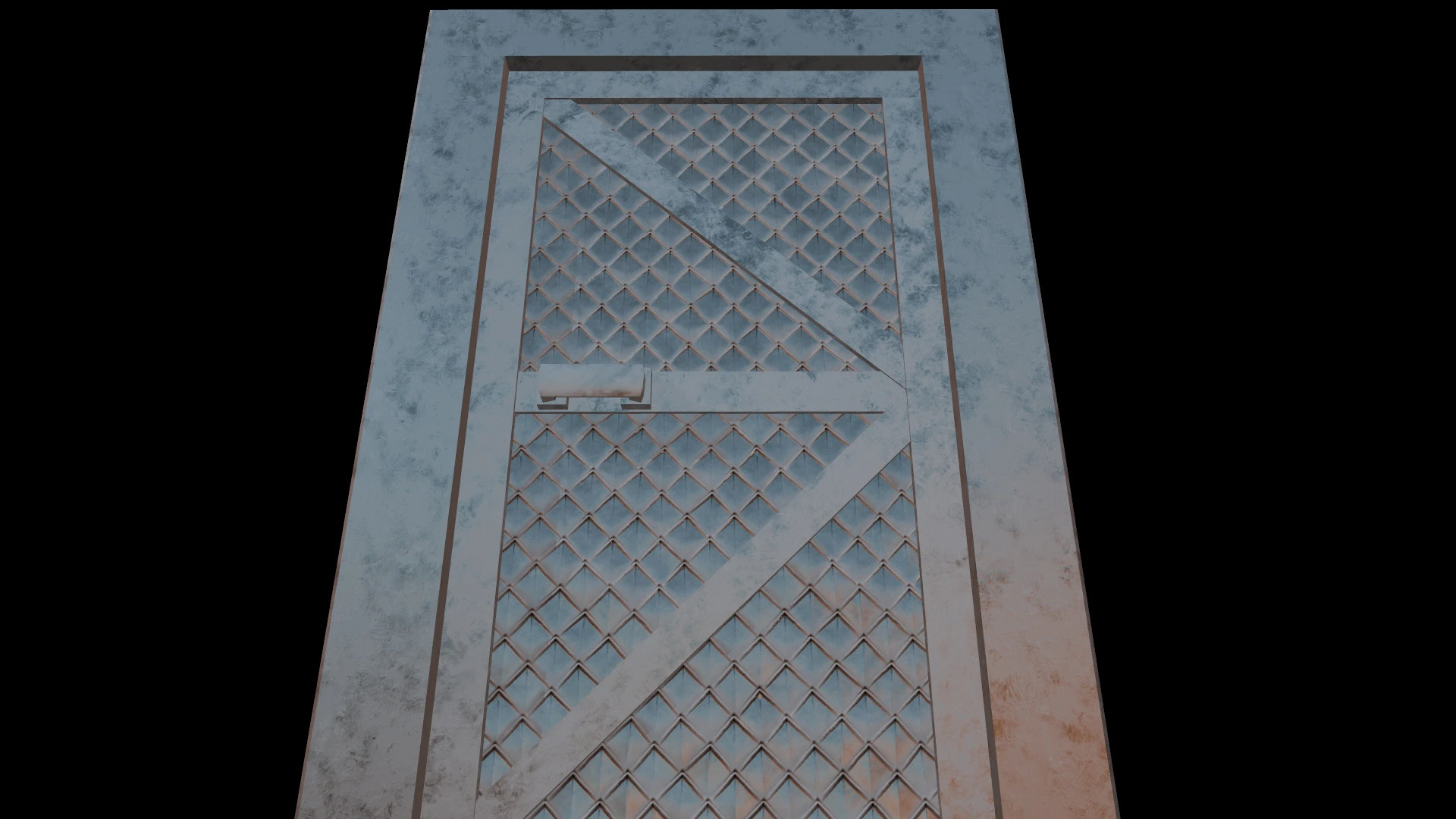 DoorMetalRustV4 3D Model .c4d .max .obj .3ds .fbx .stl .blend 