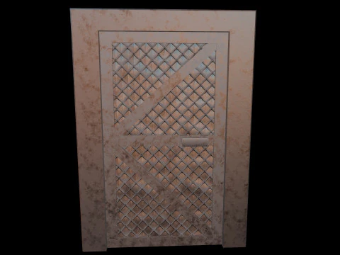 DoorMetalRustV4 3D Model