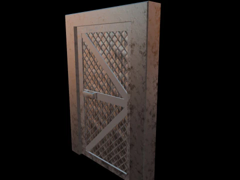DoorMetalRustV4 3D Model