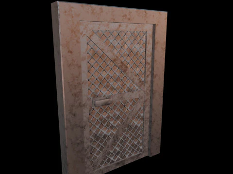 DoorMetalRustV4 3D Model