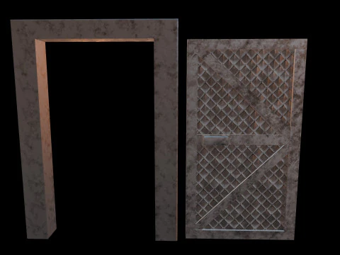 DoorMetalRustV4 3D Model