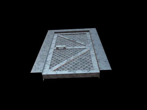 DoorMetalRustV4 3D Model