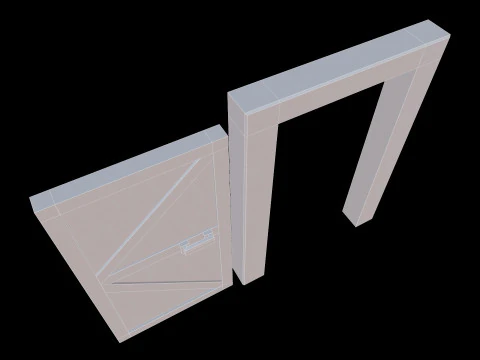 DoorMetalRustV4 3D Model