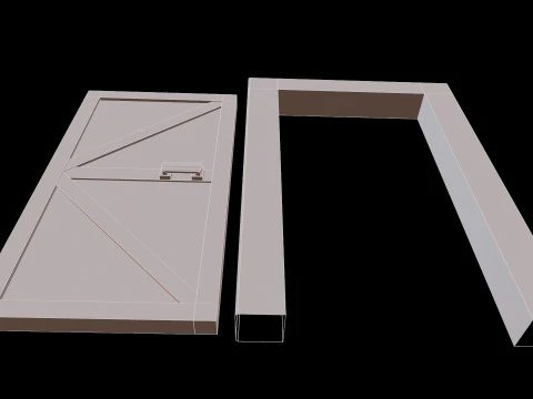 DoorMetalRustV4 3D Model