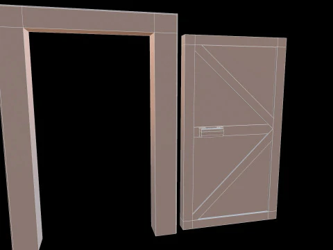 DoorMetalRustV4 3D Model