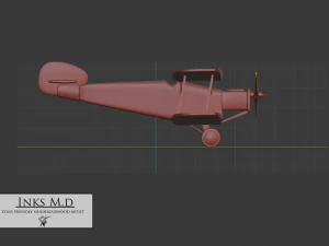 1920 ww1 飛行機 3Dモデル