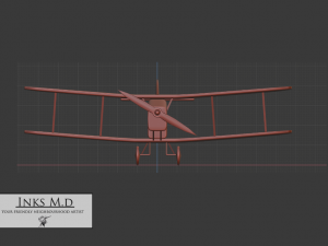 1920 ww1 airplane Model 3D