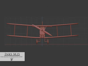 1920 ww1 airplane 3D Model