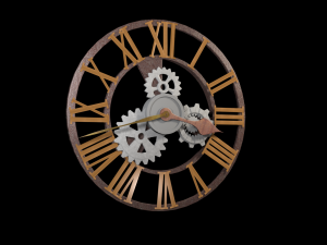 steampunk wall clock 3D Print Model