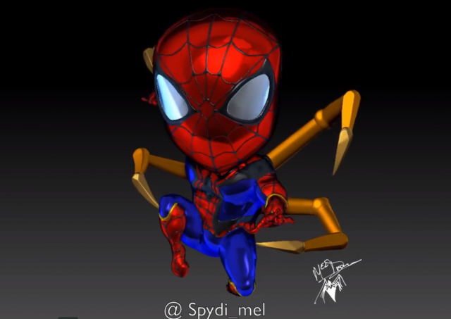 miniironspider 3D Принт Модель .c4d .max .obj .3ds .fbx .stl .blend 
