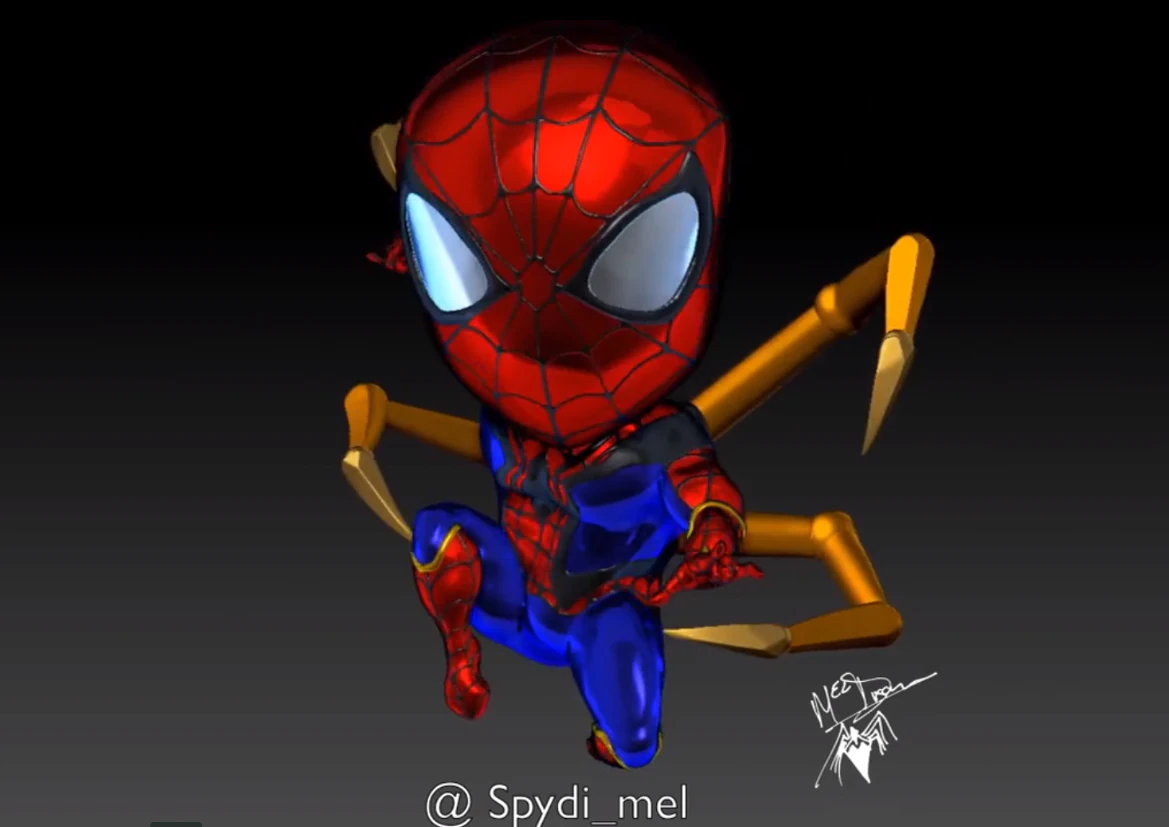 miniironspider 3D Print Model .c4d .max .obj .3ds .fbx .stl .blend 